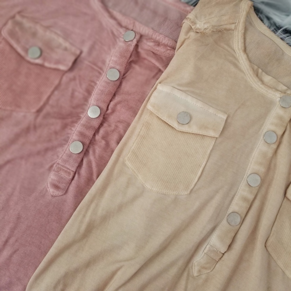 Fall Henley Tank Mineral Wash Pocket Top Breathable Summer Tanks Size S - Picture 8 of 8